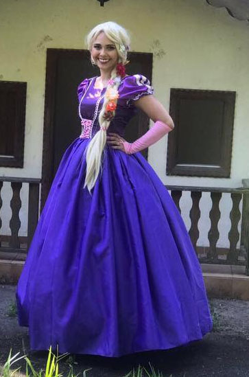 fantasia rapunzel adulto