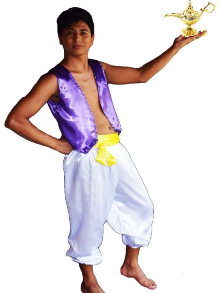 FANTASIA  ALADDIN CONJUNTO COM 3 PEÇAS ADULTO